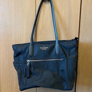 Kate Spade Chelsea Black Nylon Tote- Large